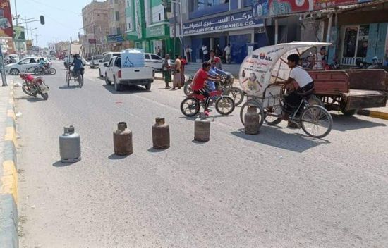 احتجاجات في الشحر على انعدام الغاز المنزلي