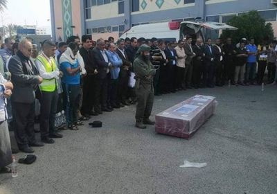 تشييع جثمان القاضي فهيم الحضرمي في عدن