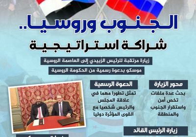 الجنوب وروسيا.. شراكة استراتيجية (إنفوجراف)