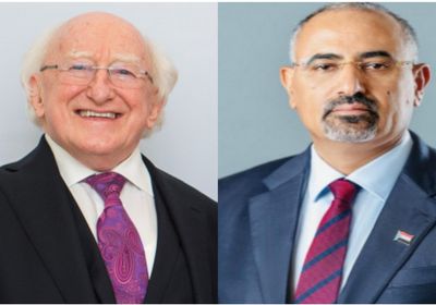 رئيس الانتقالي يهنئ القيادة الأيرلندية باليوم الوطني لبلادها