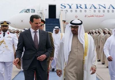 الشيخ محمد بن زايد يستقبل الرئيس السوري في الإمارات 