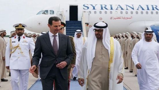 الشيخ محمد بن زايد يستقبل الرئيس السوري في الإمارات 