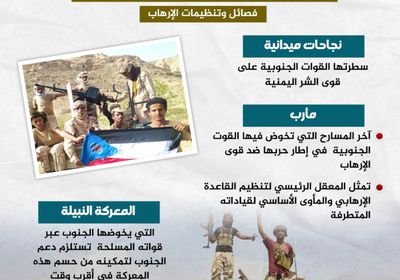 القوات الجنوبية.. جهود مشهودة في مكافحة الإرهاب (إنفوجراف)