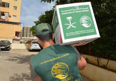 توزيع مساعدات سعودية في الخوخة