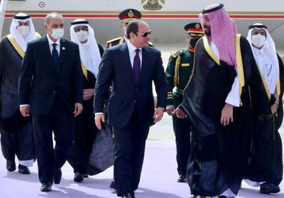 الرئيس السيسي يبدي سعادته بلقاء ولي العهد السعودي