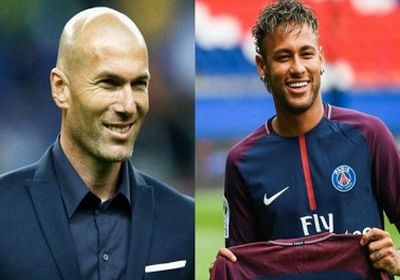 زيدان يشترط التخلص من نيمار لتدريب باريس سان جيرمان