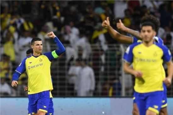 رونالدو يغرد بعد فوز النصر على العدالة بالدوري السعودي