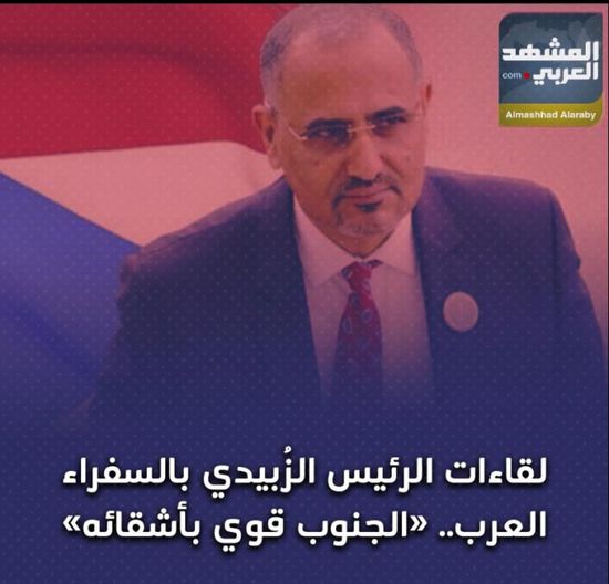 لقاءات ‫الرئيس الزُبيدي‬ بالسفراء العرب.. ‫الجنوب‬ قوي بأشقائه (فيديوجراف)‫