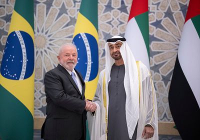 جلسة محادثات رسمية بين رئيس الإمارات ونظيره البرازيلي