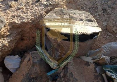 دفاع شبوة تفكك عبوة ناسفة شديدة الانفجار في عتق