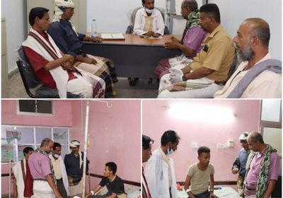 انتقالي المحفد يتفقد جرحى القوات الجنوبية ويثمن تضحياتهم