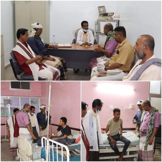 انتقالي المحفد يتفقد جرحى القوات الجنوبية ويثمن تضحياتهم