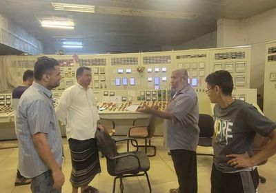 وكيل العاصمة ومدير كهرباء عدن يطمئنان على استعدادات المحطات