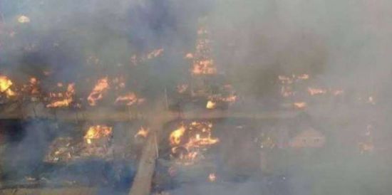 مقتل شخص في حريق بقرية روسية