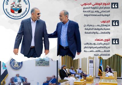 الحوار الوطني الجنوبي.. مفتاح استعادة الدولة (إنفوجراف)