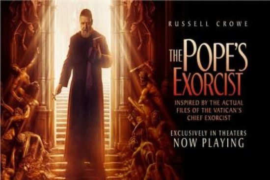 55 مليون دولار إيرادات فيلم الرعب  The Pope's Exorcist