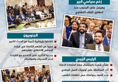 اللقاء التشاوري.. زخم كبير ورسائله مطمئنة (إنفوجراف)