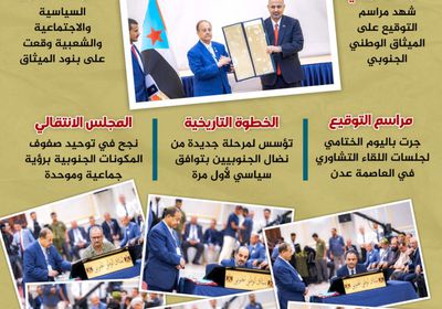 الميثاق الجنوبي يخرج للنور (إنفوجراف)