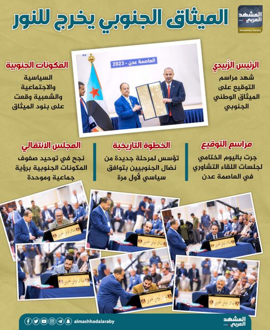 الميثاق الجنوبي يخرج للنور (إنفوجراف)