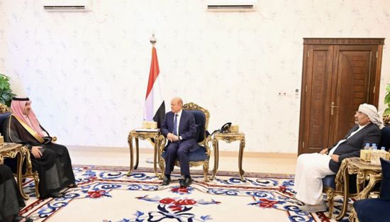 لقاء مشترك بين الرئيس الزُبيدي والعليمي والسفير السعودي