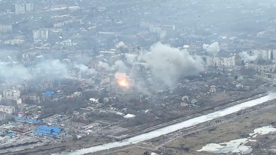 قتيلان و10 جرحى بينهم أطفال بقصف روسي قرب باخموت