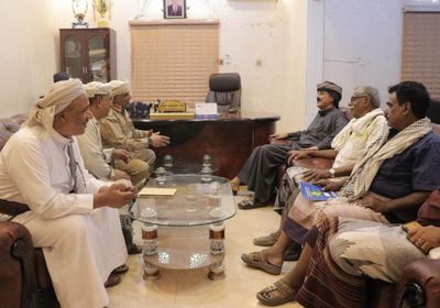 مدير شرطة ساحل حضرموت يلتقي قائد قوات الأمن الخاصة بعدن