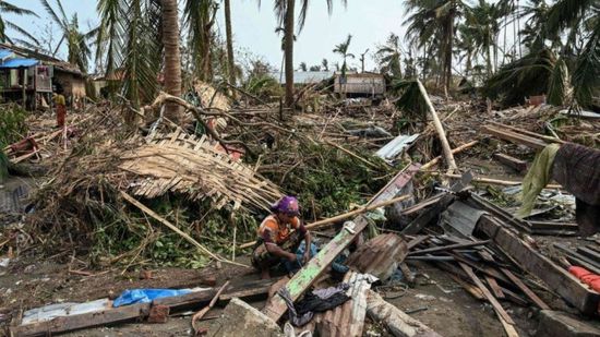 حصيلة ضحايا إعصار موكا في بورما ترتفع إلى 145 قتيلًا