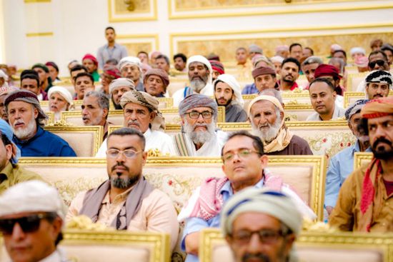 مشائخ حضرموت باللقاء الموسع يشيدون بكلمة الرئيس الزُبيدي