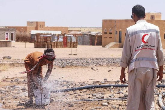 مشروع مياه إماراتي يخدم أهالي الجريبة في شبوة