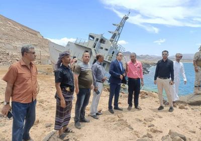 فريق استشاري مصري يتفقد ميناء قناء بمحافظة شبوة