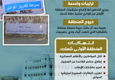 وادي حضرموت.. اقترب موعد الخلاص (إنفوجراف)