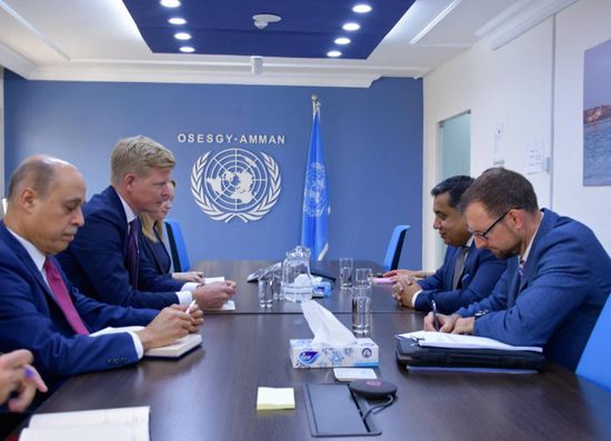 جروندبرج وطارق أحمد يناقشان الجهود الأممية للسلام باليمن