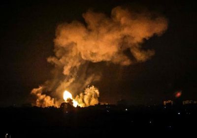انفجار قوي يضرب موقعًا تابعًا لحماس في قطاع غزة