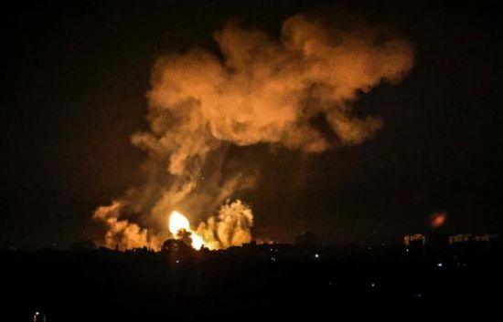 انفجار قوي يضرب موقعًا تابعًا لحماس في قطاع غزة