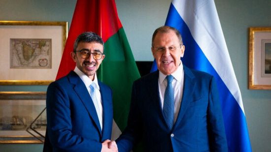 وزير الخارجية الإماراتي يبحث مع نظيره الروسي علاقات الصداقة
