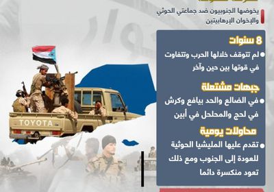 الجنوب في معركة مفتوحة حتى استعادة الدولة (إنفوجراف)