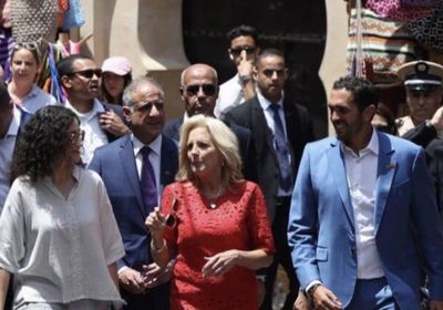 زوجة الرئيس الأمريكي تتجول في شوارع المغرب