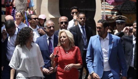زوجة الرئيس الأمريكي تتجول في شوارع المغرب