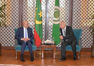 أبو الغيط يستقبل الرئيس الموريتاني بجامعة الدول