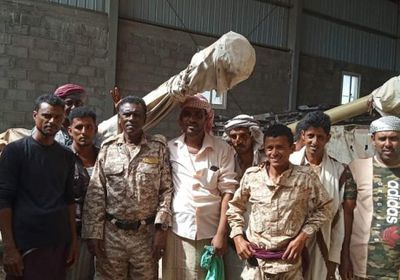 صيانة الأسلحة الثقيلة للواء الأول مشاة بحري بسقطرى