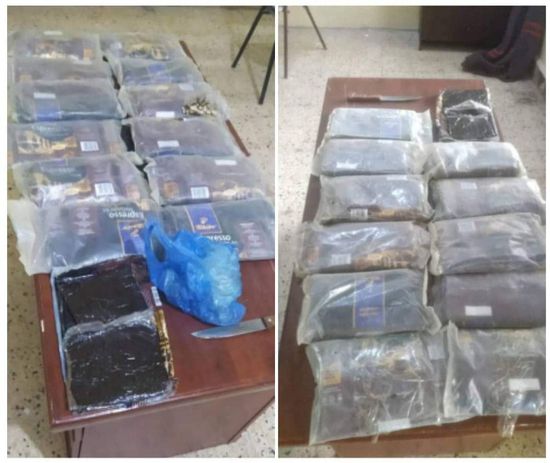 القبض على مروج حشيش وبحوزته 13 كيلو جرام مخدرات