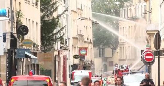 انفجار غاز في منطقة الدائرة الخامسة بباريس