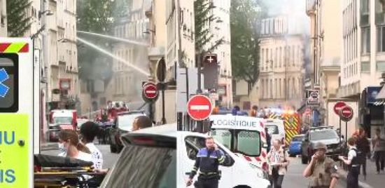 انهيار جزئي لمبنى جراء انفجار غاز في باريس