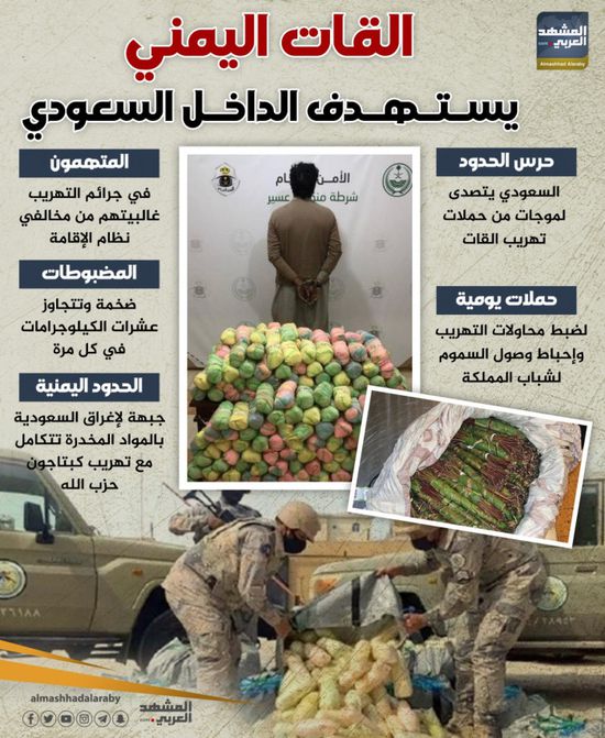 القات اليمني يستهدف الداخل السعودي (إنفوجراف)