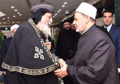 البابا تواضروس يهنئ شيخ الأزهر بعيد الأضحى