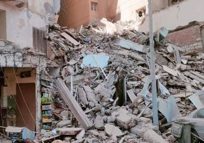 انهيار عقار من 13 طابقًا بسيدي بشر في مصر