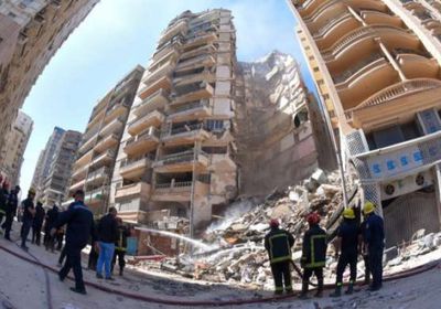 تحقيق عاجل في حادث انهيار عقار الإسكندرية