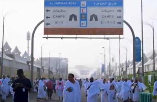 وصول حجاج بيت الله الحرام إلى مشعر منى