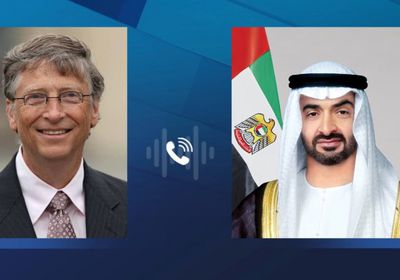 رئيس الإمارات يتلقى اتصالًا هاتفيًا من بيل جيتس