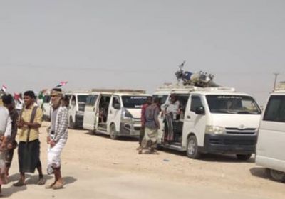 موكب شعبي يغادر الضليعة إلى المكلا لإحياء يوم الأرض الجنوبي